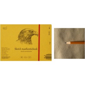 Skiču albums 17.5*24.5 cm/24 90 g krata papīrs SM.LT Art ar gumiju