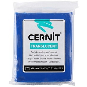 Polimērmāls Cernit translucent 56 g saphir