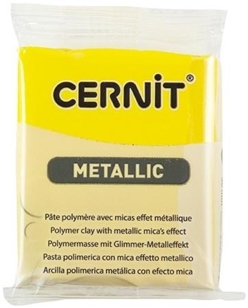 Polimērmāls Cernit metallic 56 g yellow