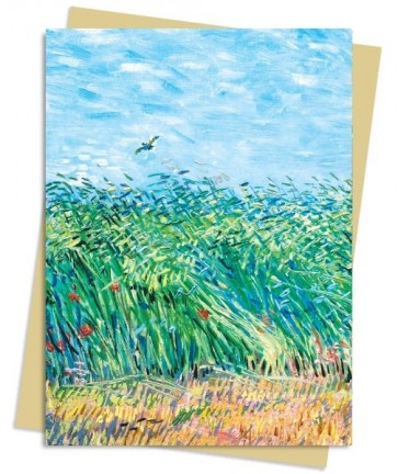 Atklātne ar aploksni Van Gogh: Wheat Field with a Lark