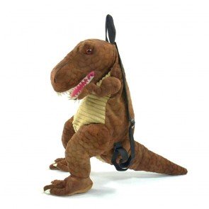 Mugursoma bērniem Dinozaurs T-rex brūna