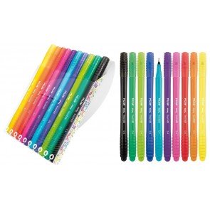 Pildspalvu-flomāsteru komplekts 0.4 mm Milan 10 krāsas