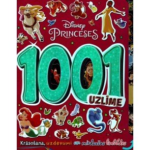 Disney Princeses: 1001 uzlīme. Krāsošana, uzdevumi un mirdzošas līmbildes